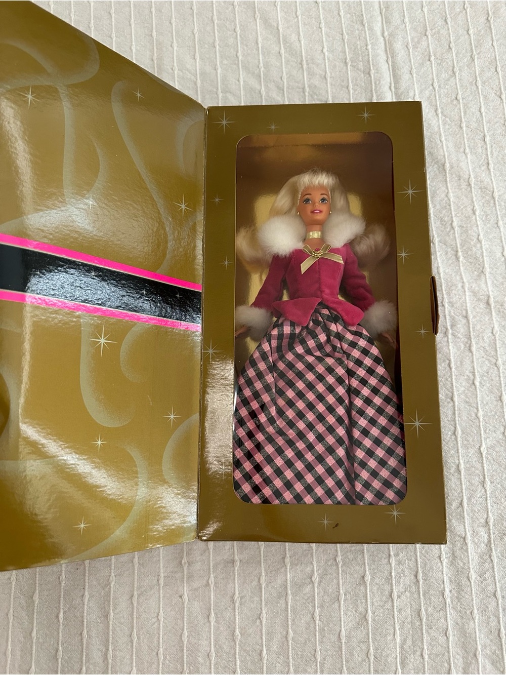Avon Barbie Winter Rhapsody Box with Pink Accents